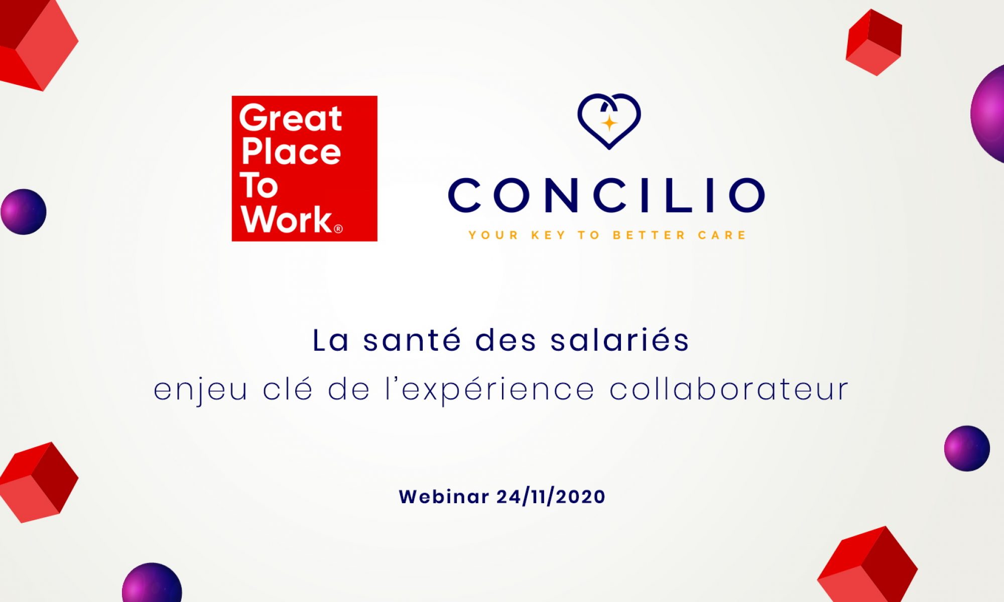 Webinar "La santé des salariés, enjeu clé de l’expérience collaborateur" par Concilio & Great Place To Work