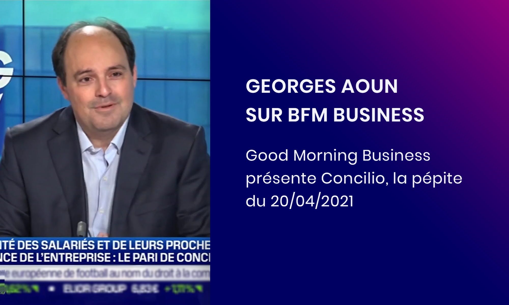 Georges Aoun en interview sur BFM Business dans l'émission "La pépite" 20042021