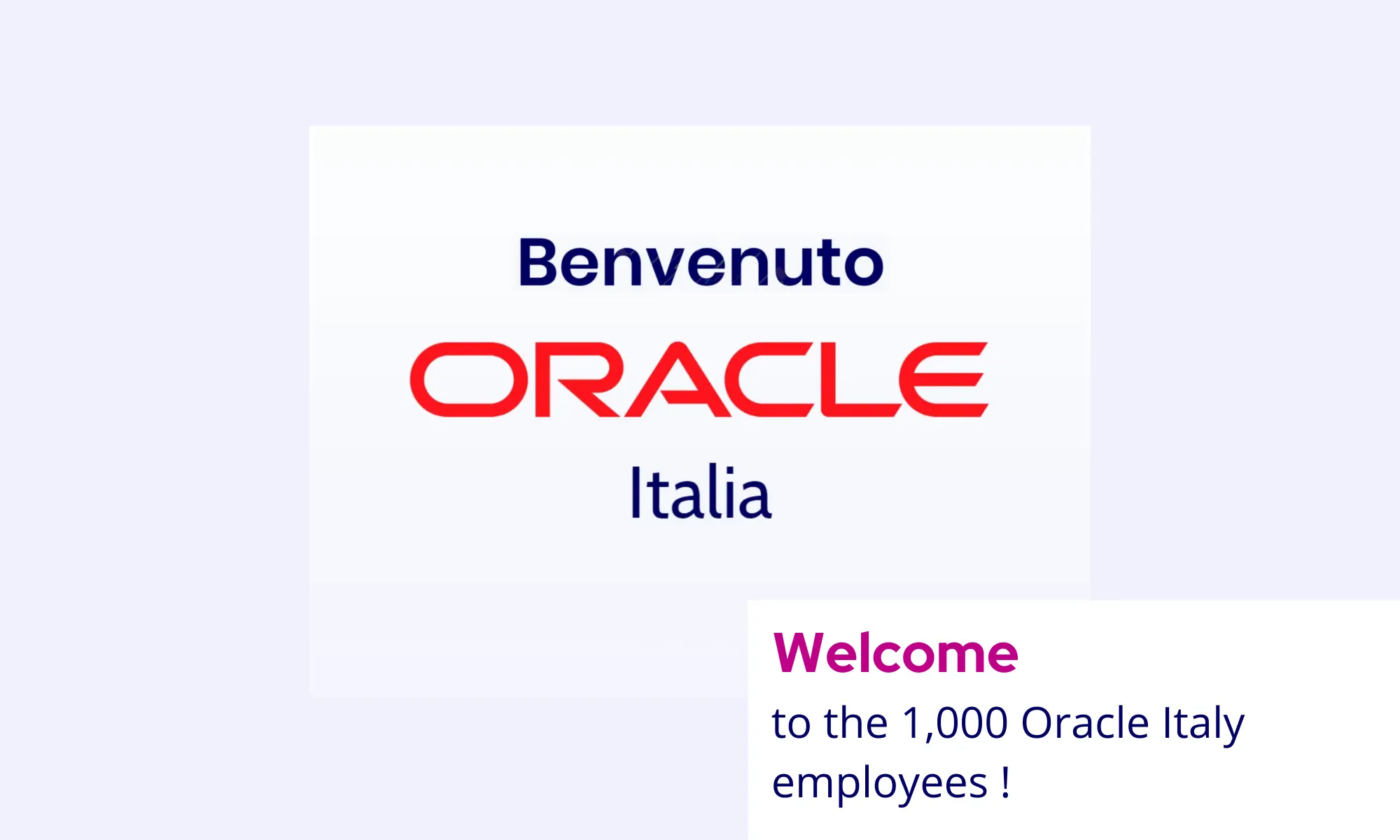 Welcome to Oracle Italy